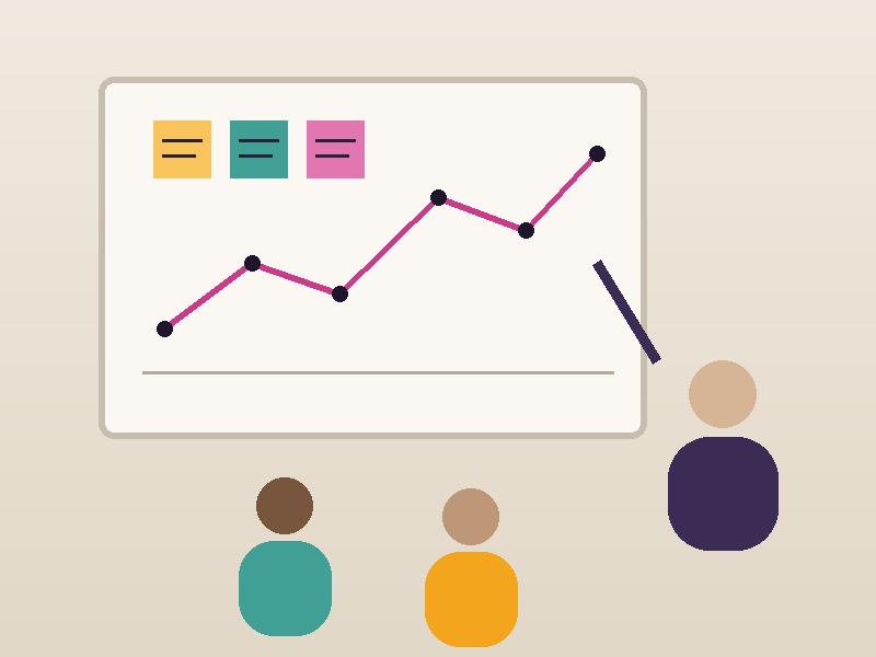 Event consultant mapping a run sheet on a whiteboard